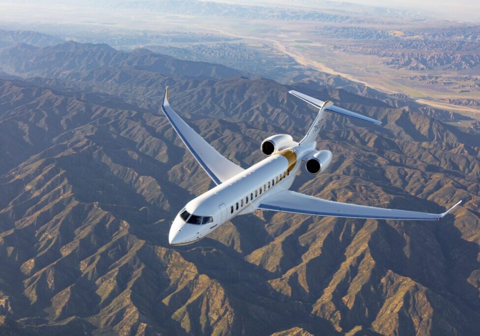 Bombardier Global 7500, photographed at Mojave Air &amp; Space Port and across southern California on April 16-17, 2019, from Wolfe Air AStar 350B and Learjet 25B